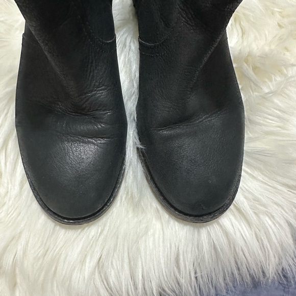 Tory Burch Simone Black Leather Ankle Boot Bootie Shoes Size 8 - Picture 9 of 12